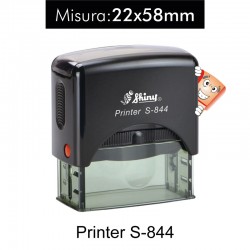 Timbro autoinchiostrante rettangolare S-844 Misura 22x58mm