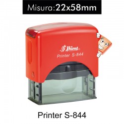 Timbro autoinchiostrante rettangolare S-844 Misura 22x58mm