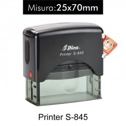 Timbro autoinchiostrante rettangolare S-845 Misura 25x70mm