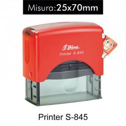 Timbro autoinchiostrante rettangolare S-845 Misura 25x70mm