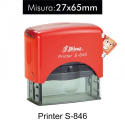 Timbro autoinchiostrante rettangolare S-846 Misura 27x65mm